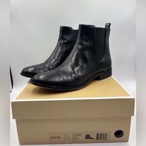 Michael Kors Thea Black Leather Chelsea Ankle Boots | Classic Bootie Women's 8 M
